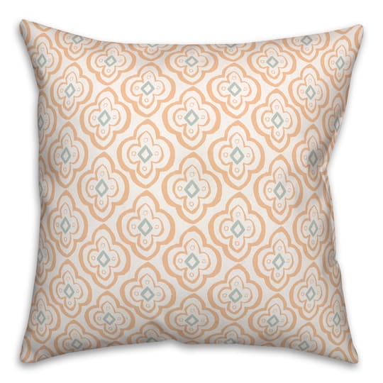 Quatrefoil Square Throw Pillow
